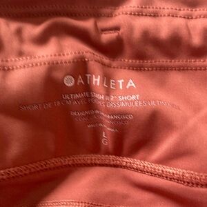 Athleta Ultimate Stash Shorts in Coral